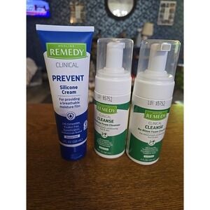 NEW Medline Remedy Essentials Spray Cleanser Lot Of 2 & Silicone Cream